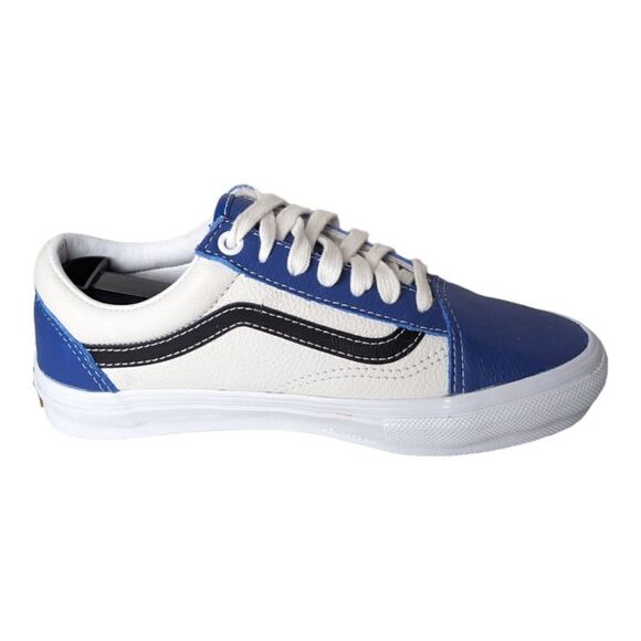 VANS Skate Old Skool 'Sport Leather True Blue/White' Sneakers Size 5.5 - Picture 7 of 9